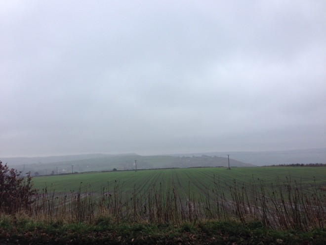 A misty view across the Pennines - one of my favourite views spoilt by the weather